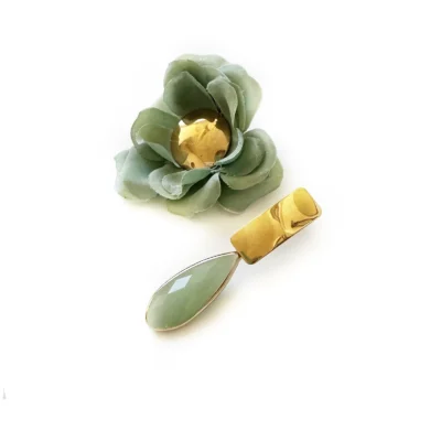 Petite Fleur Mint Earrings