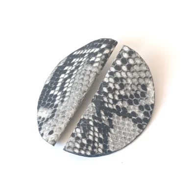 Cobra Grey Earrings - Dark Grey
