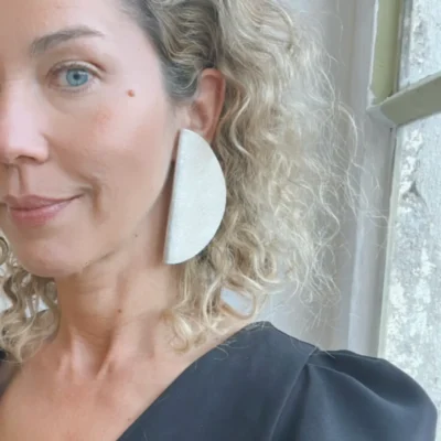 Silver Moon Earrings