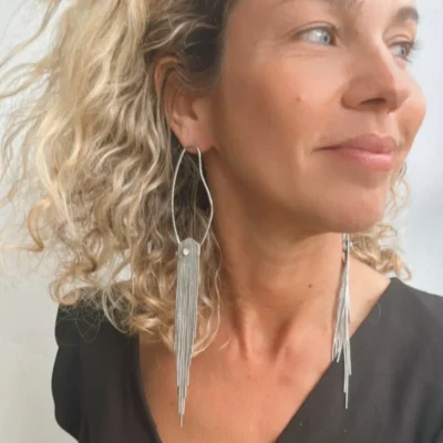 Silver Rain Earrings