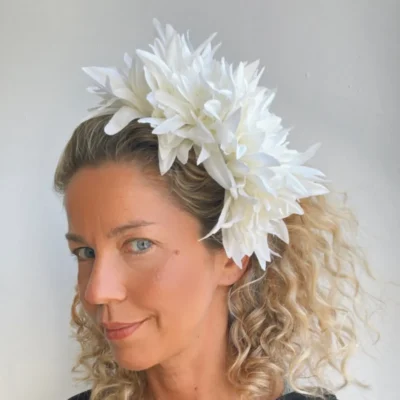 Headpiece white Garden