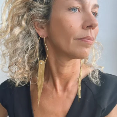Gold Rain Earrings