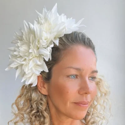 Headpiece white Garden