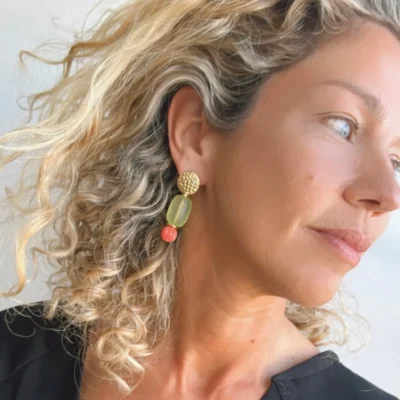 Parrot Watermelon Earrings