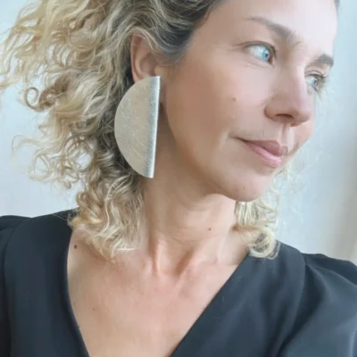 Silver Moon Earrings