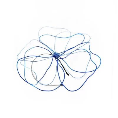Headpiece Electric Flower - Blue