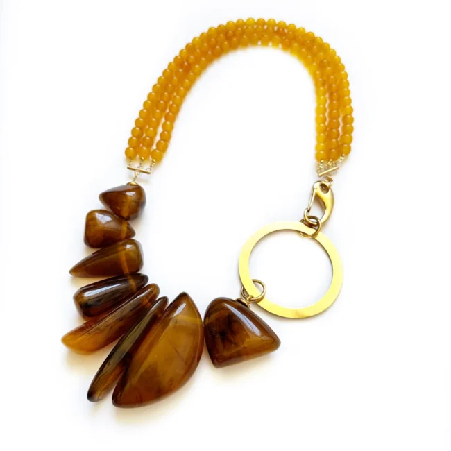 Necklace Stone by Stone-Amber