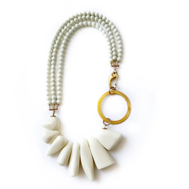 Necklace Stone by Stone - Ivory