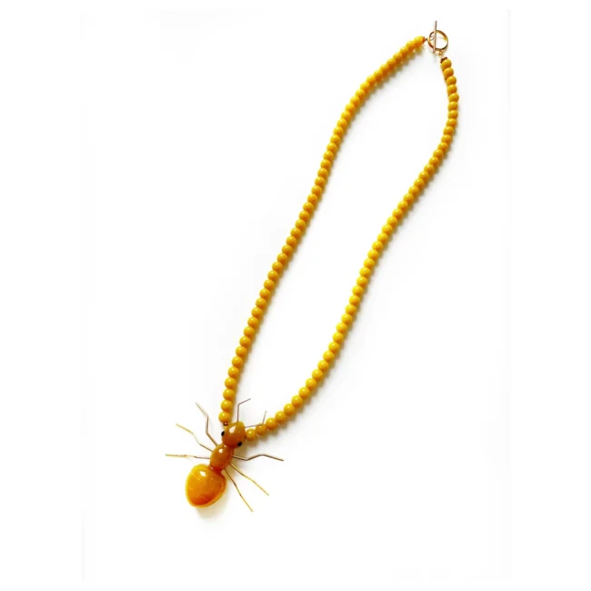 Ant Necklace Yellow