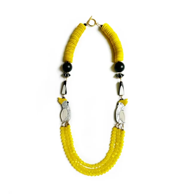 Yellow Parrot Necklace