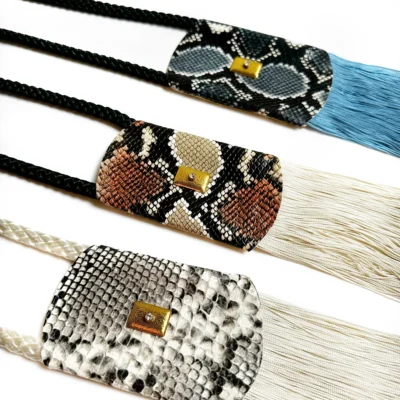 silk snake necklaces