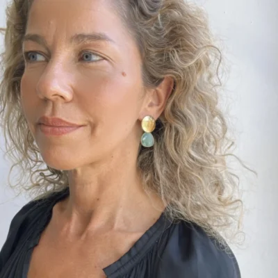 Petite Fleur Turquoise Earrings