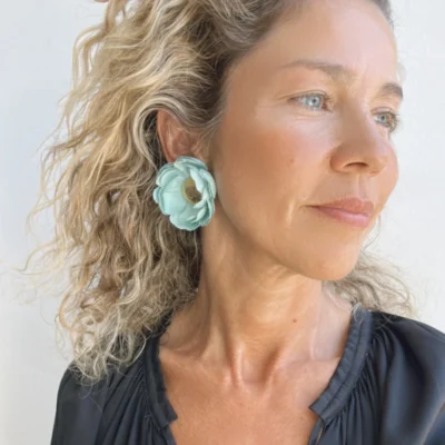 Petite Fleur Turquoise Earrings