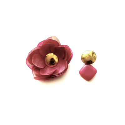 Petite Fleur Earrings - Pink