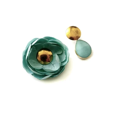 Petite Fleur Earrings - Turquoise