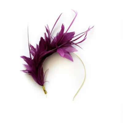 Headpiece feathers - Berinjela