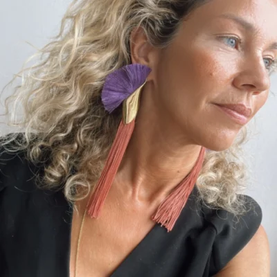 Tikka Brick Earrings