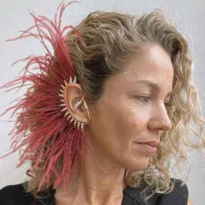 Noah ear cuff earring - Bordeaux