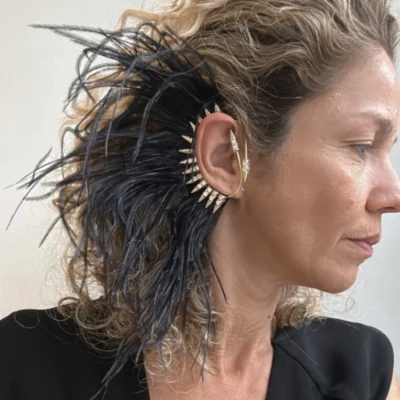 Noah ear cuff earring - Black