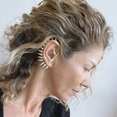 ear cuff spike earring