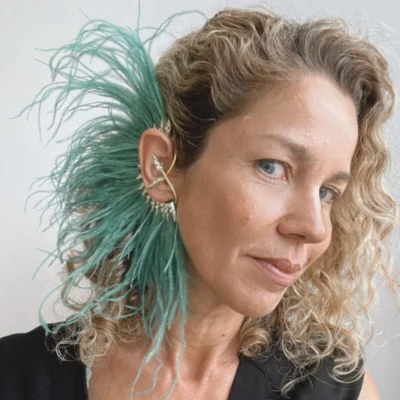 Noah ear cuff earring - Green