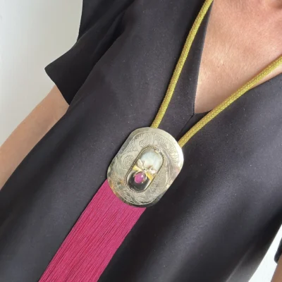 Nia Necklace - Hot Pink