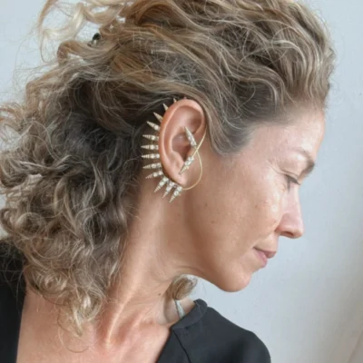 ear cuff spike earring