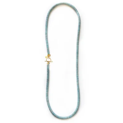 light blue necklace