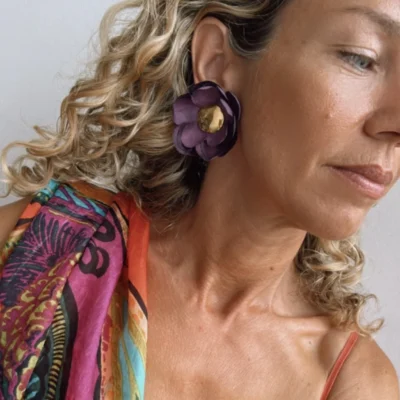 Petite Fleur Amethyst Earrings