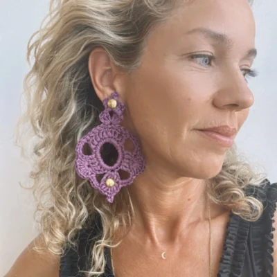 raffia earrings