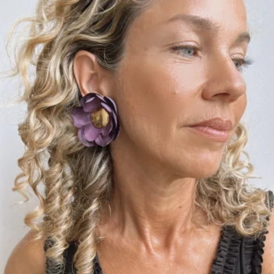 Petite Fleur Amethyst Earrings