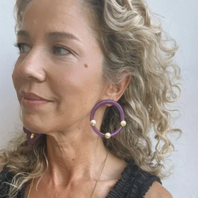 raffia earrings