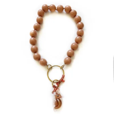 nude seahorse necklace