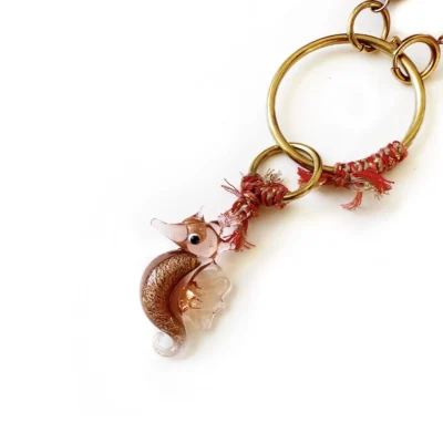 nude seahorse necklace