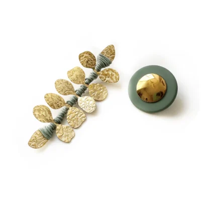 Brincos Gold Menta