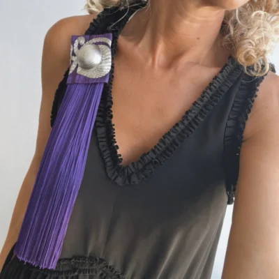 maxi silver brooch