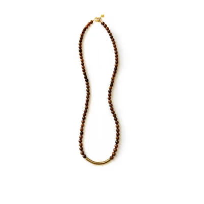 simple wood necklace