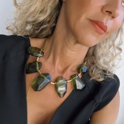 green candy necklace