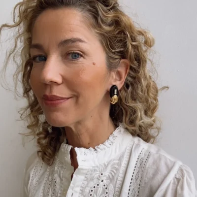 black bee earrings