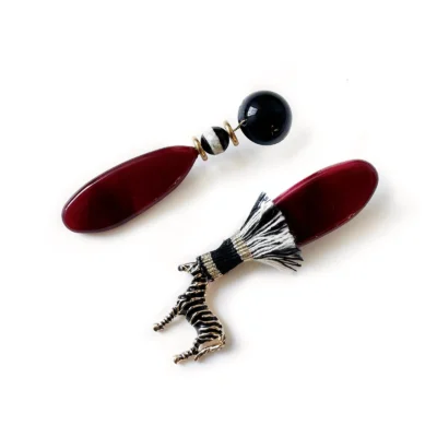 zebra earrings