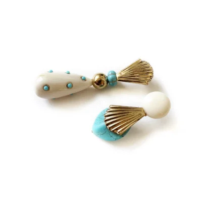 ivory drop earrings