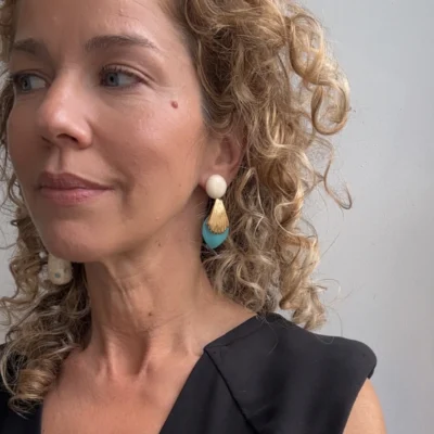 ivory drop earrings