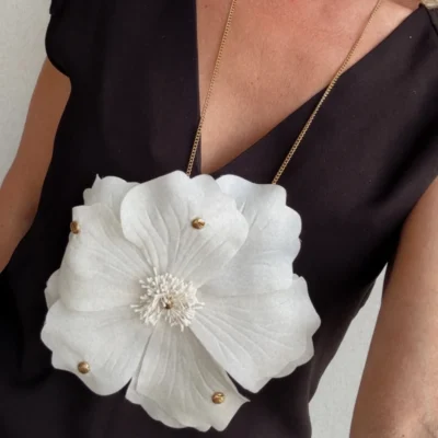 big flower necklace