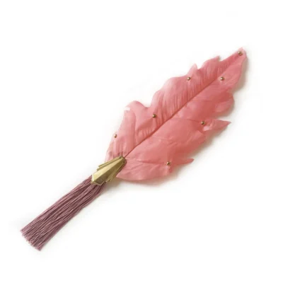 peach brooch