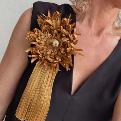 golden hour brooch