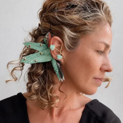 ear cuff cabinet of wonders pássaro