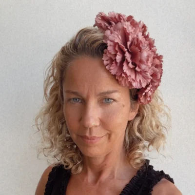 head piece beatrice old rose
