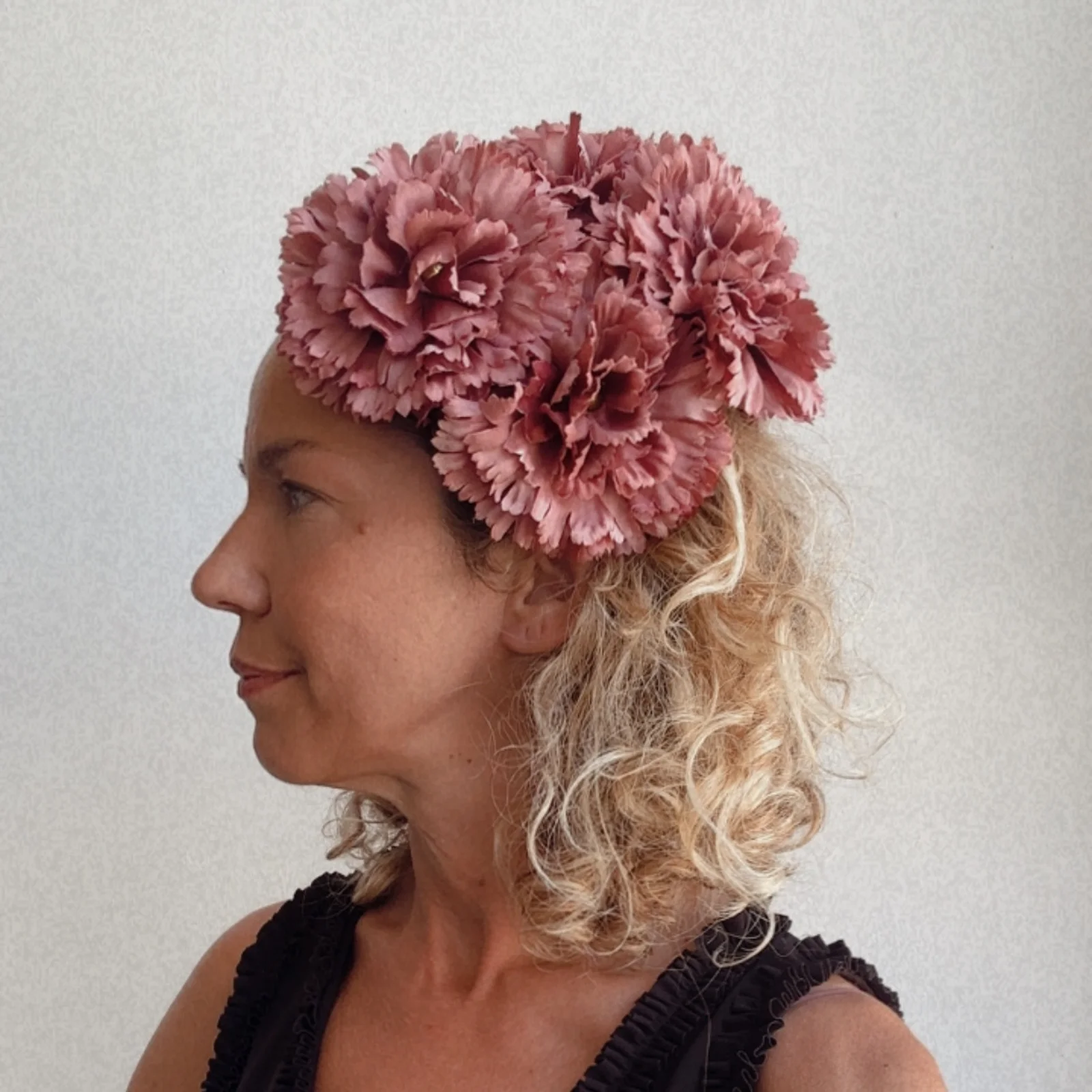head piece beatrice old rose